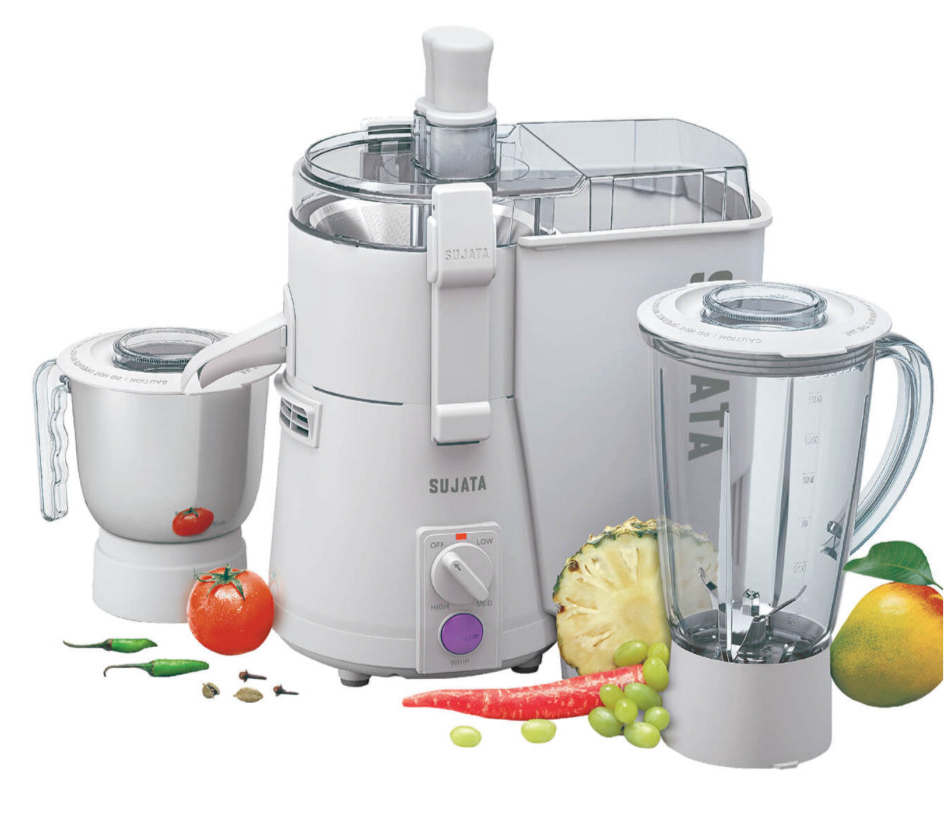 Sujata powermatic plus 900 watts JUICER/MIXER/GRINDER with 2 jars