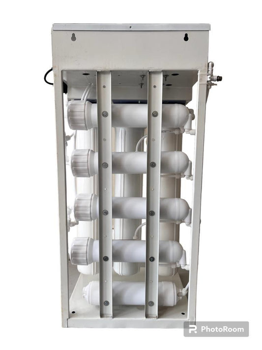 TRUST WATER COVERED COMMERICIAL 50 LPH RO Water Purifier with TDS Adjester Full Mild Steel Body Works Upto 3000 TDS Commercial RO Water Purifier Plant 50 Liter - Trust Water Care