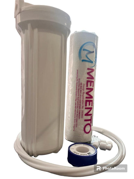10" in PP Spun Filter for All Type RO Purifiers 10inch (3 Meter Pipe,1 Pic Bowl/